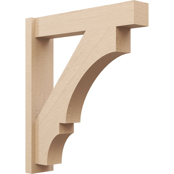 Ekena Millwork 6-in W x 28-in D x 32-in H Balboa Block Rough Cedar Woodgrain TimberThane Outlooker, Primed Tan OUTUR060X28X32BOA44RCPR - main